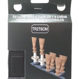 Caja Cañas para 2 tudeles y 6 cañas TR2T6CM presentación paquete ref.1902