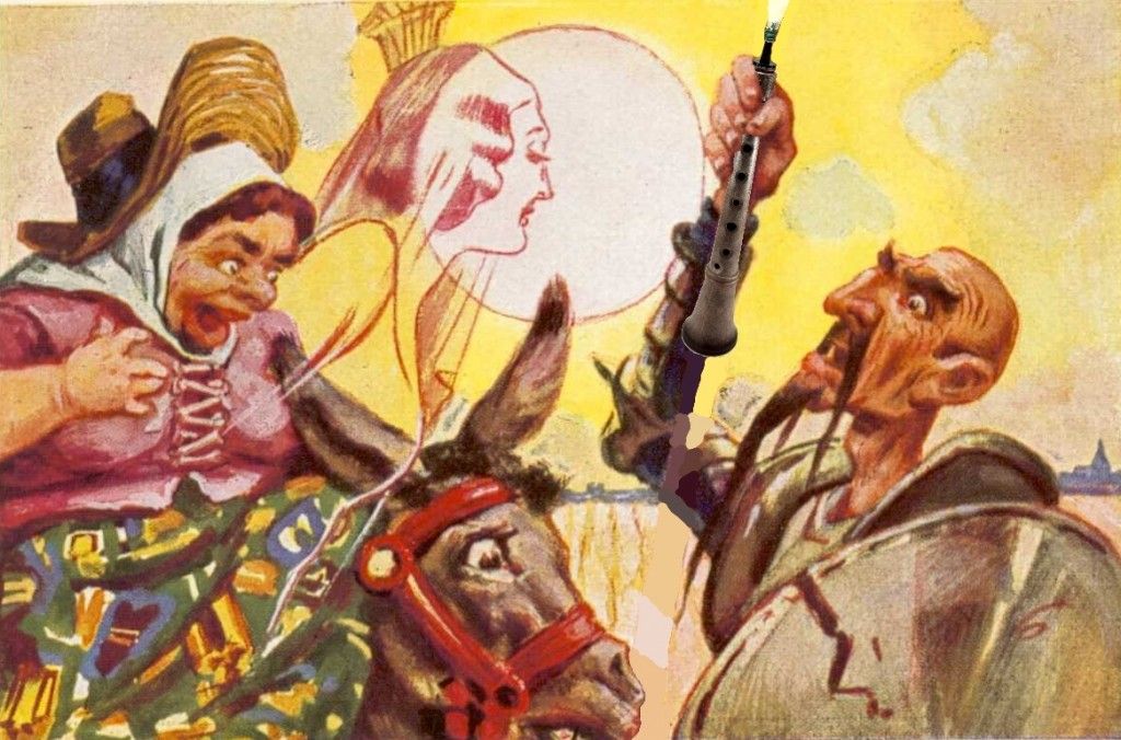 aldonza, dulcinea y quijote dibujo